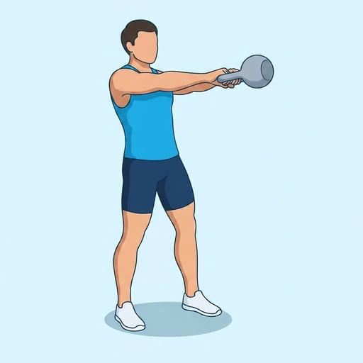 Kettlebell-Swing, als Illustration